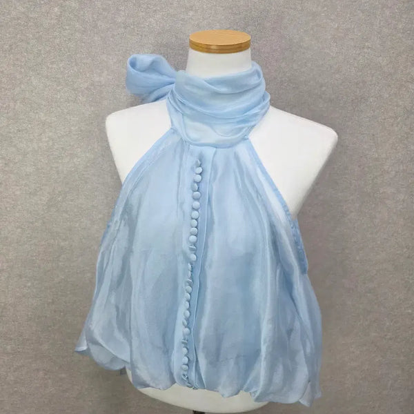 [BUNJANG] STYLEWE Scarf Halter Blouse / 스타일위 스카프 홀터 블라우스 STYLEWE