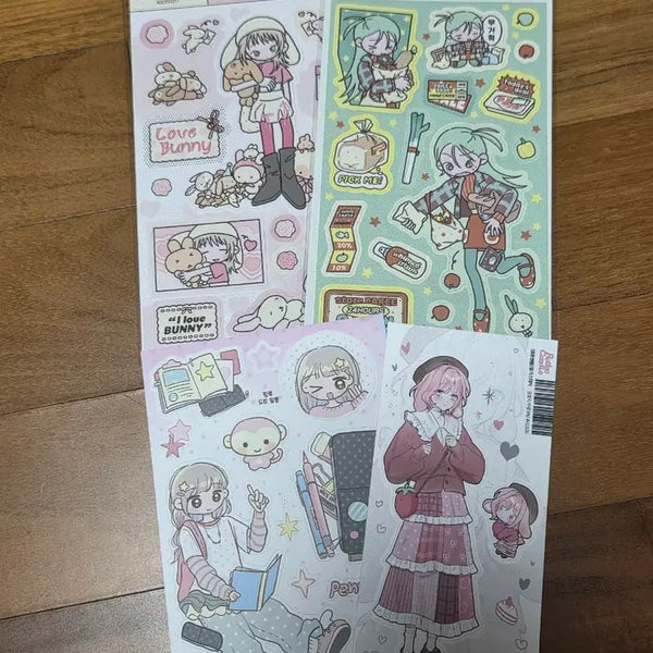 [BUNJANG] Women's Character Stickers / 여자 캐릭터 스티커 판매합니다(케이키 등)
