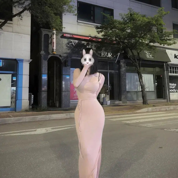 [BUNJANG] Side Slit Maxi Summer Dress (Beige) / 옆트임 차르르 맥시 여름 원피스 (베이지) 롱원피스