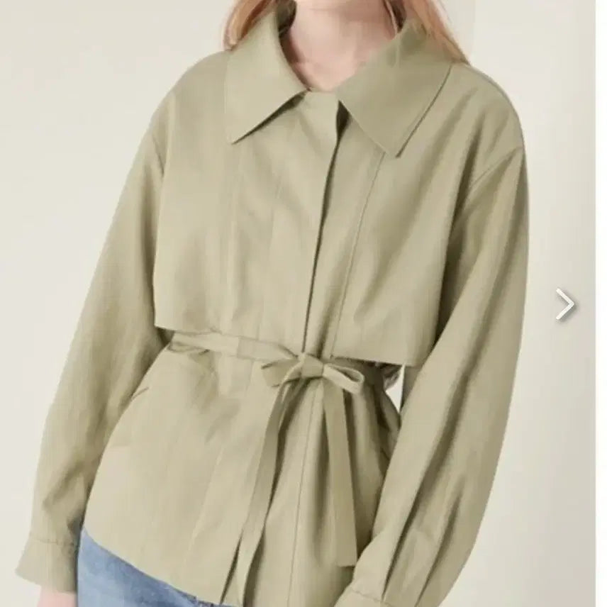 [BUNJANG] SJ The Handsome Oversized Trench Half Jacket / 한섬 SJ SJ 오버핏 트렌치 하프 자켓 THE HANDSOME