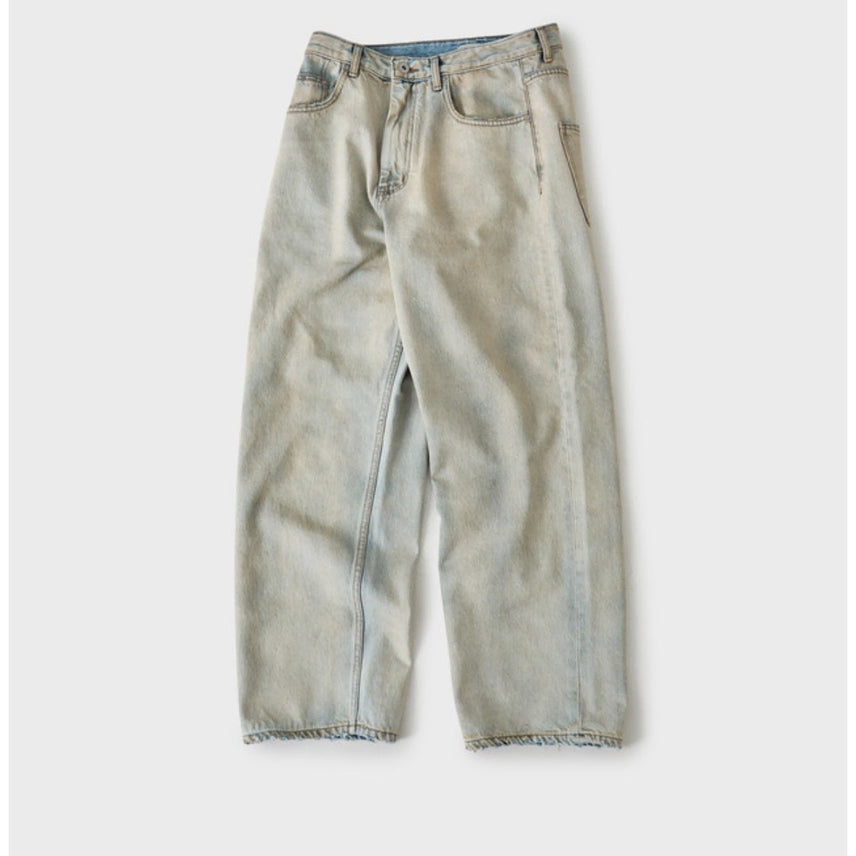 [BUNJANG] Hands & Mind Washed Straight Vintage Denim Pants Size 2 / [2] 핸즈앤드 워시드 스트레이트 빈티지 데님팬츠