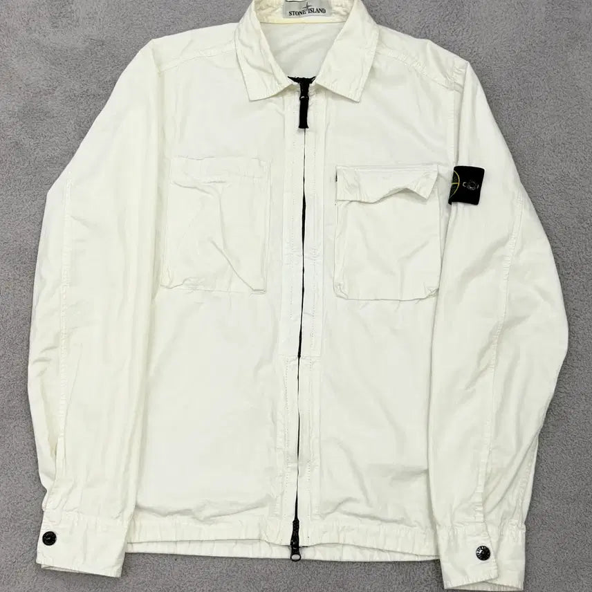 [BUNJANG] Stone Island Garment Overshirt White (S) / [S size] *정품* 스톤 아일랜드 가먼트 오버셔츠