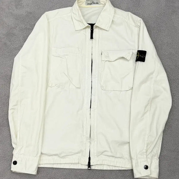 [BUNJANG] Stone Island Garment Overshirt White (S) / [S size] *정품* 스톤 아일랜드 가먼트 오버셔츠