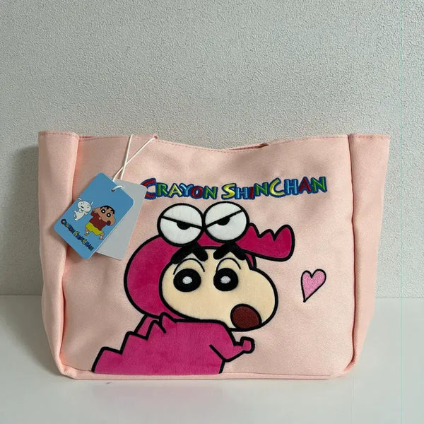 [BUNJANG] Crayon Shin-chan Pink Dinosaur Character Bag / 짱구 핑크 공룡 캐릭터 가방