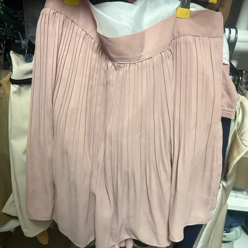 [BUNJANG] Pink Pleated Mini Skirt / 핑크색 플리츠 스커트