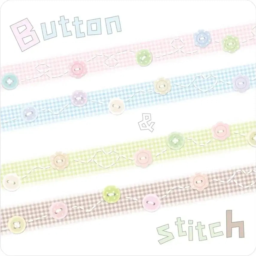 [BUNJANG] Greong Greong Dan Stitch Washi Tape Set / 그렁그렁단 패치 스티치 마테 ver.또렷