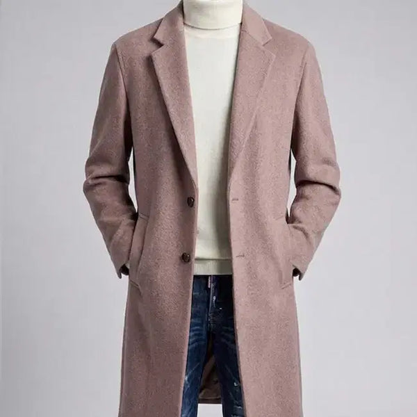 [BUNJANG] Vanhart di Albazar Italian Handmade Pink Semi-Oversized Wool Cashmere Coat / 반하트 디 알바자/이태리 핸드메이드 핑크 세미오버핏 코트/50[105]