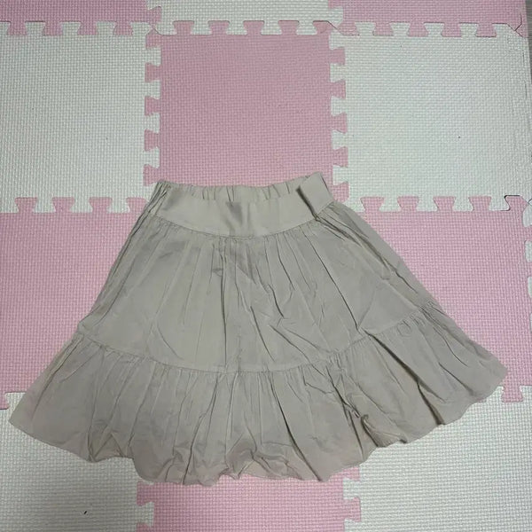 [BUNJANG] Beige Pleated Skirt / 베이지 플리츠 스커트