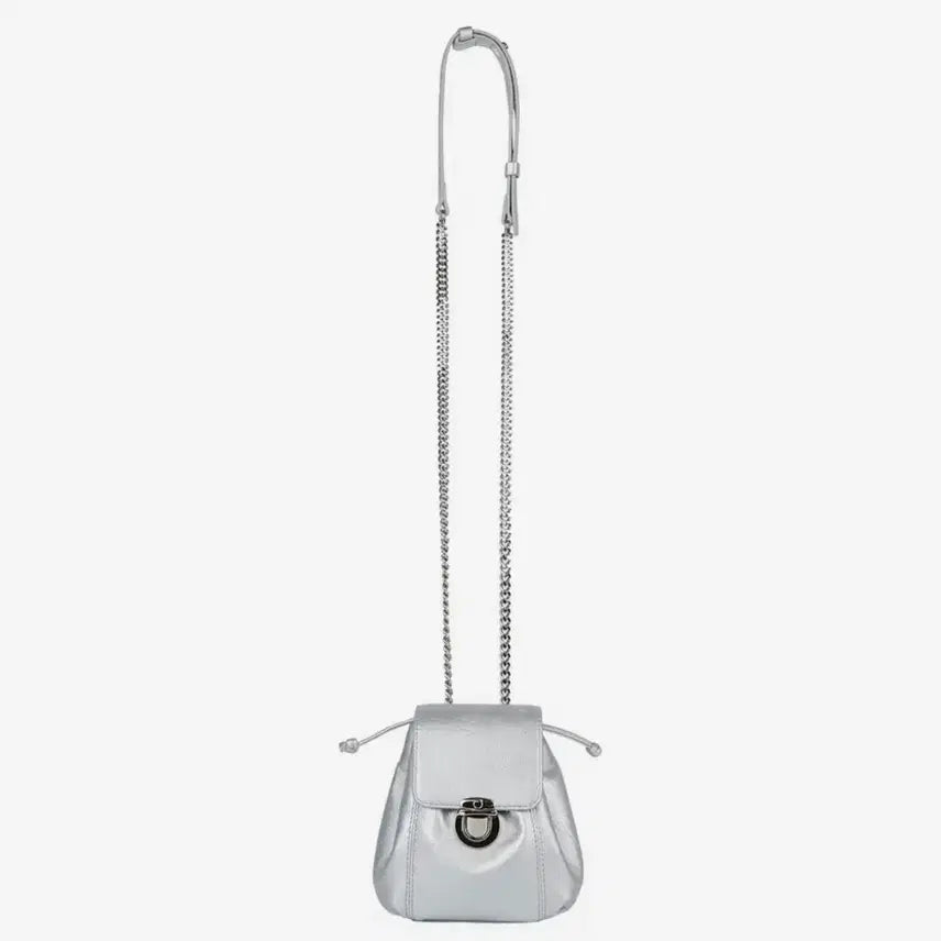 [BUNJANG] Drawfit Woman Silver Micro Mini Bucket Bag / 드로우핏 우먼 실버 마이크로 미니 버킷백