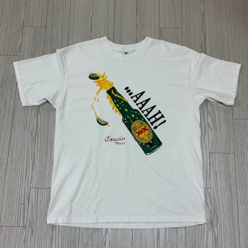 [BUNJANG] Vintage White T-Shirt XL / 빈티지 반팔 화이트xl 앞판 포인트굿 상태s