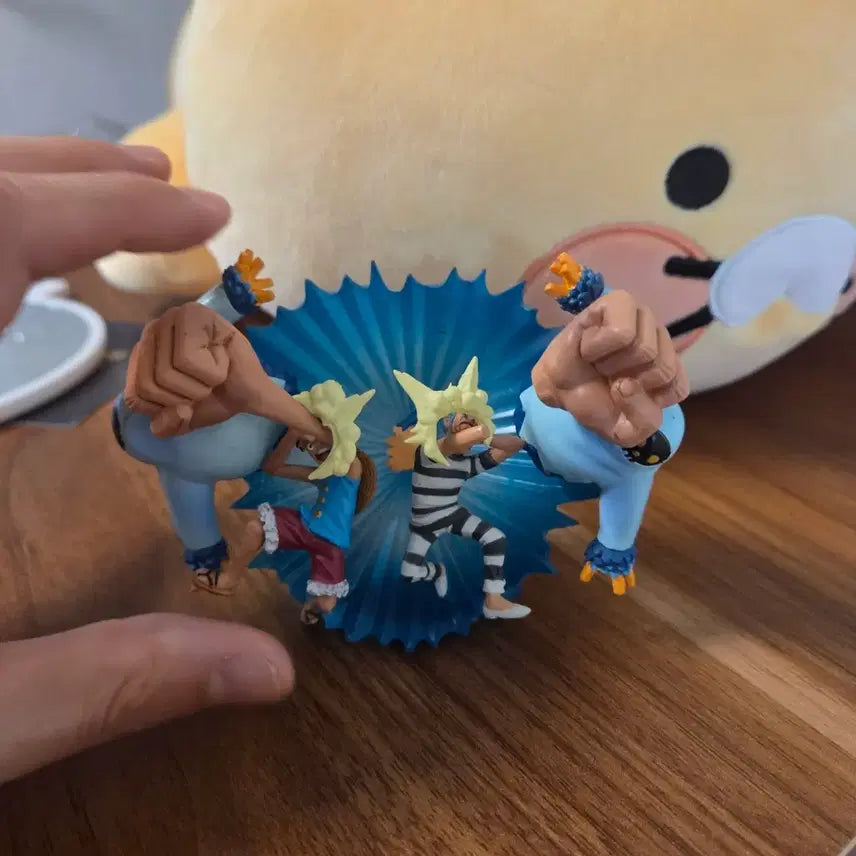 [BUNJANG] One Piece Luffy & Buggy Impel Down Diorama Figure / 원피스 디오라마 피규어