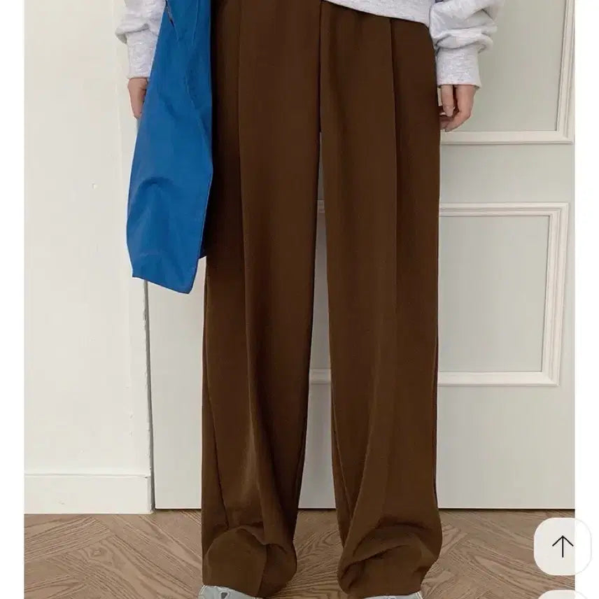 [BUNJANG] FromBeginning YOUR Wrinkle-Free Pintuck Slacks Brown XS / 프롬비기닝 [YOUR] 링클프리 핀턱슬랙스 XS (새 상품)