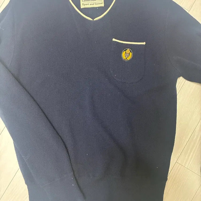 [BUNJANG] Heritage Floss Navy Knit M / 헤리티지플로스 네이비 니트 M