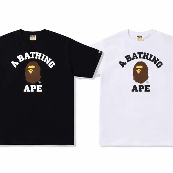 [BUNJANG] BAPE College Short Sleeve T-Shirt / 베이프 콜리지 반팔 티셔츠