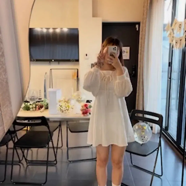 [BUNJANG] Ivory Ribbon Bolero Cardigan / 아이보리 리본 볼레로 가디건