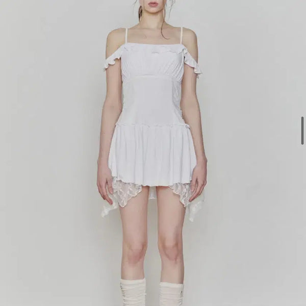 [BUNJANG] Pain Or Pleasure Petal Ruffle Dress / 페인오어플레져 페탈 러플 원피스 PETAL RUFFLE DRESS