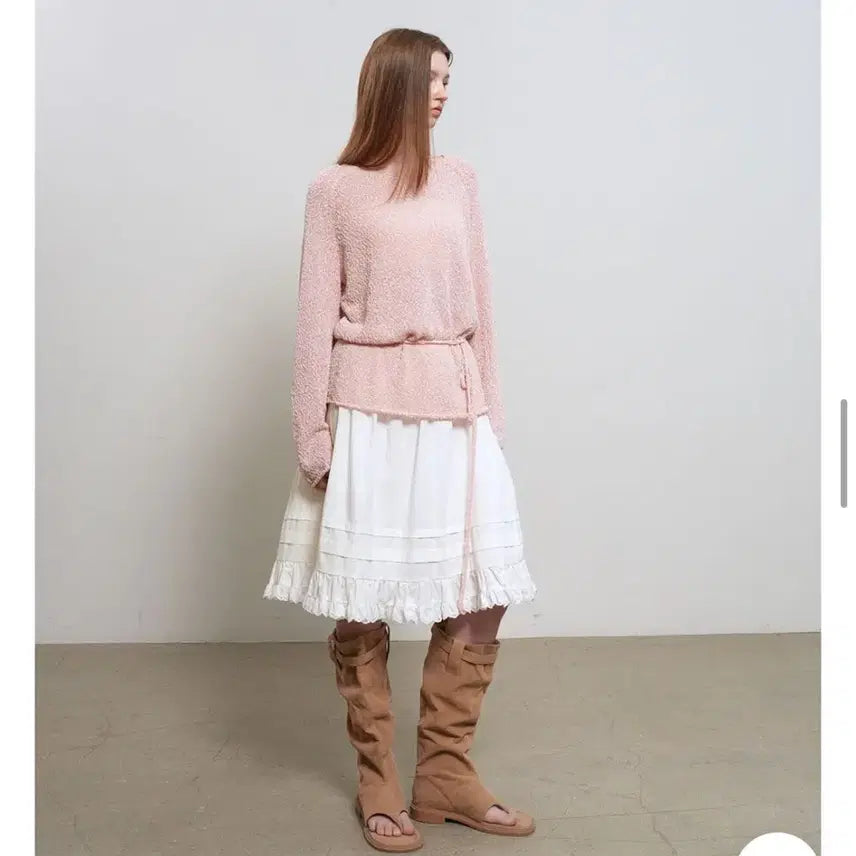 [BUNJANG] General Idea Sheer Boucle Boatneck Pullover / 제너럴아이디어 시어 부클 보트넥 풀오버