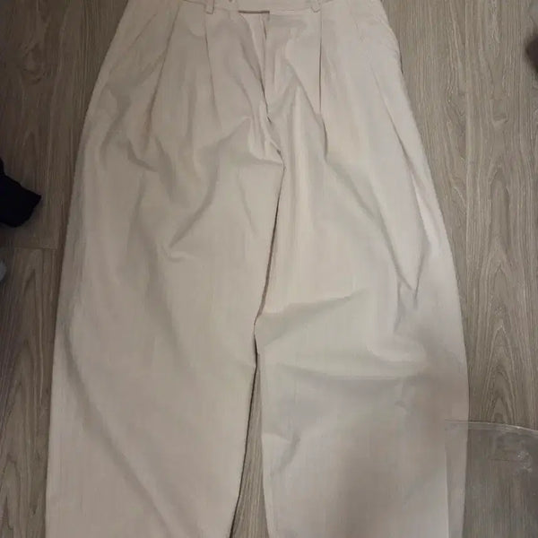 [BUNJANG] System Homme Ivory Wide Slacks / 시스템옴므 정품 와이드 아이보리 32-34사이즈