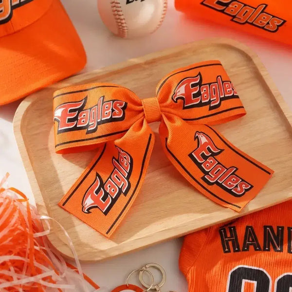 [BUNJANG] Hanwha Eagles Ribbon Hairpin / 한화이글스 응원 리본 헤어핀~