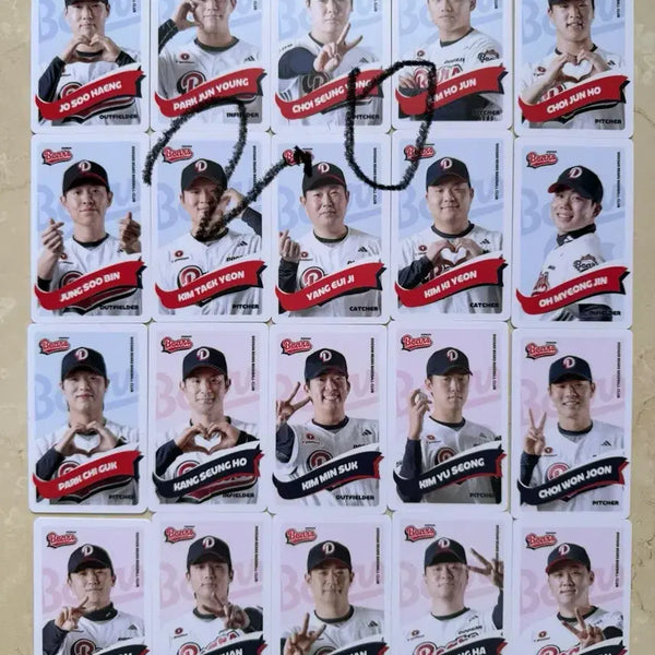 [BUNJANG] Doosan Bears Baseball Team Photocard Bundle Set / 두산베어스 포카 일괄판매