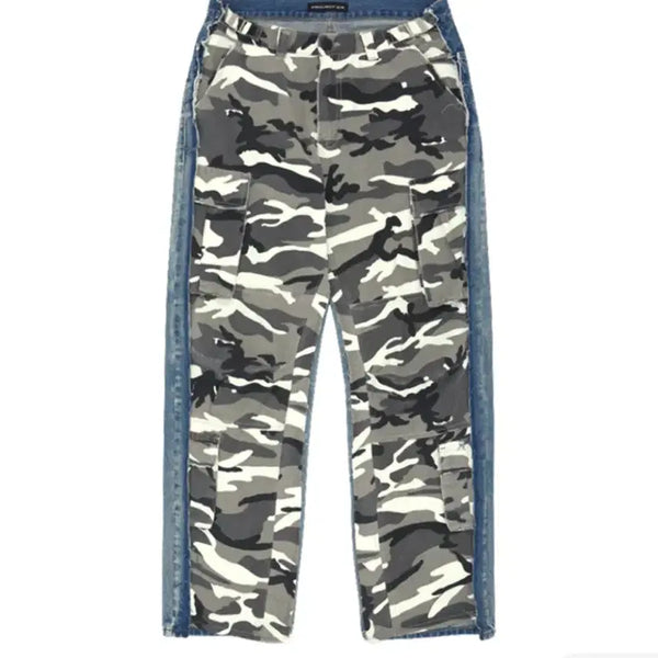 [BUNJANG] Project G/R Camo Hybrid Denim Pants Grey / (3)프로젝트 G/R 카모 하이브리드 데님 팬츠 그레이