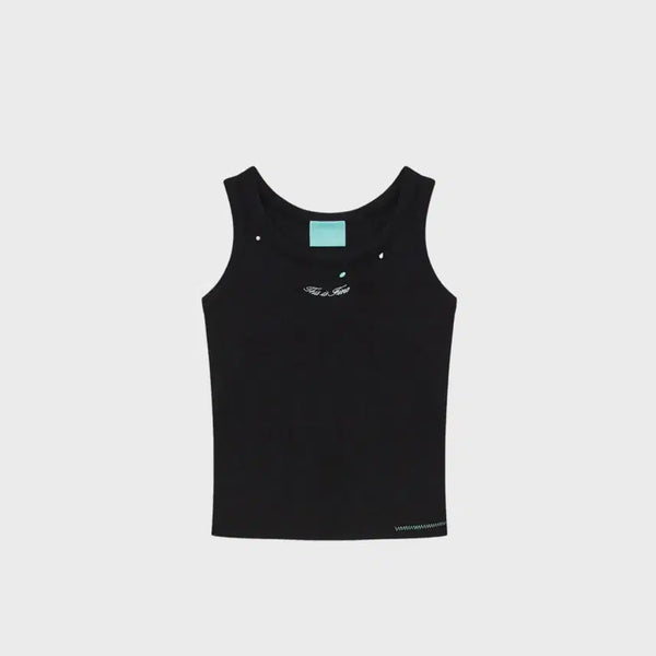 [BUNJANG] Thisisneverthat Ribbed Sleeveless Top Black / 새상품)디스이즈파인 리브드 슬리브리스 탑 블랙
