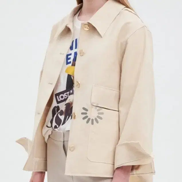 [BUNJANG] TIME Linen Belted Jacket / 거의새거) 타임 (TIME) 린넨 자켓 (점퍼)