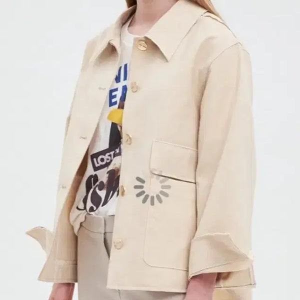 [BUNJANG] TIME Linen Belted Jacket / 거의새거) 타임 (TIME) 린넨 자켓 (점퍼)