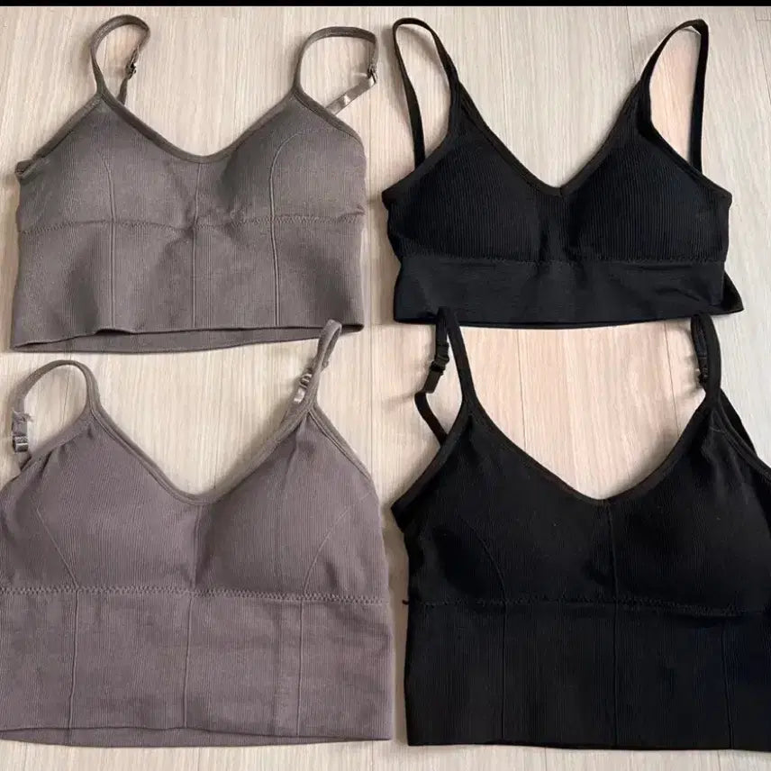 [BUNJANG] Bra Tank Top Bundle Set (4 Pieces) / 브라탑 나시 4개 일괄
