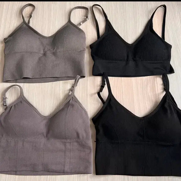 [BUNJANG] Bra Tank Top Bundle Set (4 Pieces) / 브라탑 나시 4개 일괄