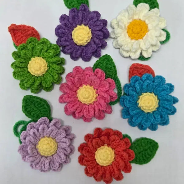 [BUNJANG] Handmade Knitted Flower Keychain / 핸드메이드 뜨개 꽃  키링