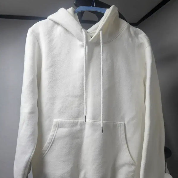 [BUNJANG] Wise Hoodie White L / 와이즈 후드티 L 화이트