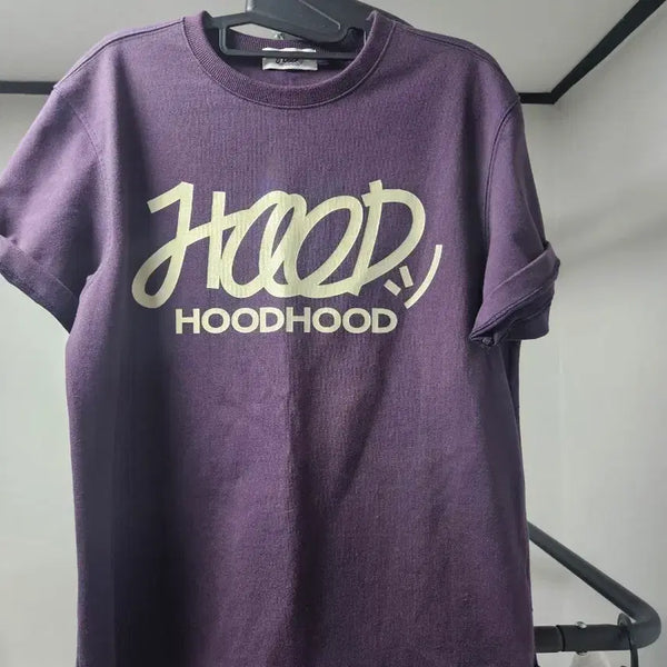 [BUNJANG] Hood Hood Purple Short Sleeve T-Shirt M / 후드후드 퍼플 반팔티셔츠 M