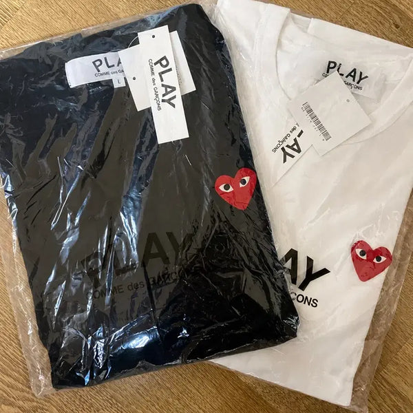 [BUNJANG] Comme des Garçons Unisex Heart Logo T-Shirt / 꼼데가르송 남녀공용 하트 로고 반팔