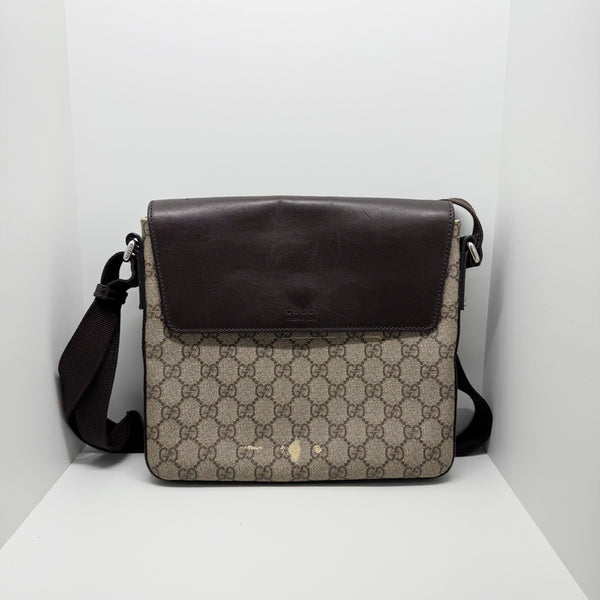 [BUNJANG] Gucci GG Supreme Canvas Eden Messenger Crossbody Bag / [구찌] GG 수프림 캔버스 EDEN 메신저 크로스백 406708 / B