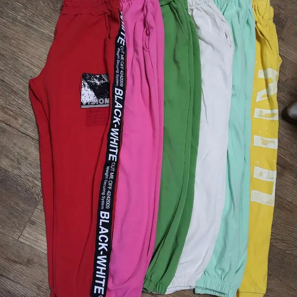 [BUNJANG] Colorful Jogger Pants Bundle Set / 컬러풀 조거 팬츠 추리닝 6종 일괄