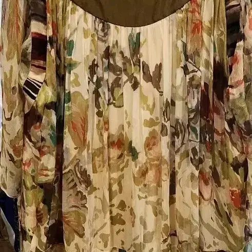 [BUNJANG] Kenzo Flower Pattern Silk Midi Dress / KENZO 플라워 패턴 실크원피스