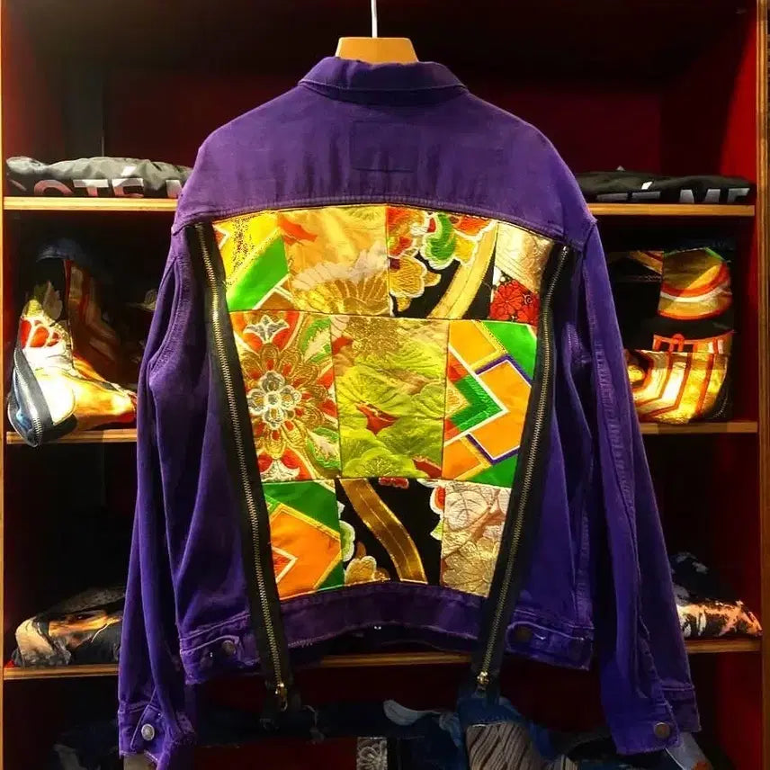 [BUNJANG] BrokeCityGold Levi's Kimono Custom Jacket (Purple) / BrokeCityGold 일본 리바이스,기모노 커스텀 자켓(퍼플)