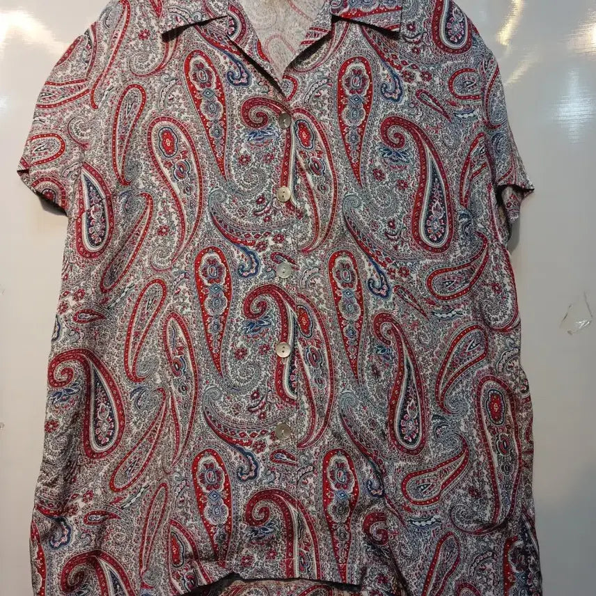 [BUNJANG] Hong Seung Ae Paisley Pattern Rayon Shirt / 홍승애 인견셔츠