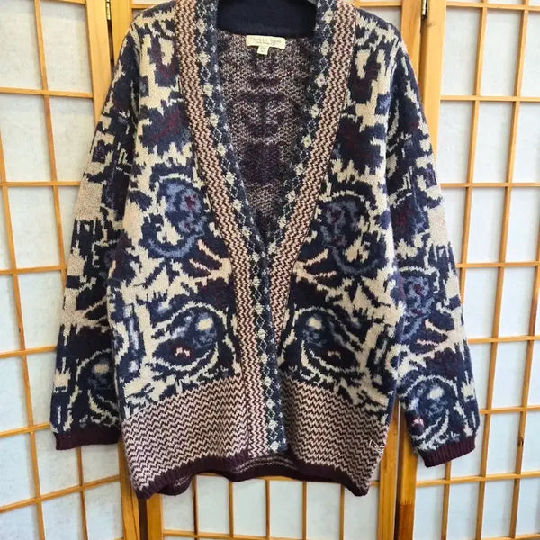 [BUNJANG] Thursday Island Pattern Knit Cardigan / Thursday Island 패턴 니트 가디건