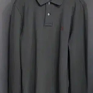 [BUNJANG] Polo Ralph Lauren Charcoal Long Sleeve Pique Polo Shirt / 폴로 랄프 로렌의 차콜색 긴팔 피케 카라 티셔츠