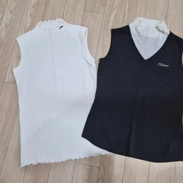 [BUNJANG] J.Lindeberg & Titleist Sleeveless Golf T-Shirts / 제이린드버그/타이틀리스트 골프 민소매 티셔츠