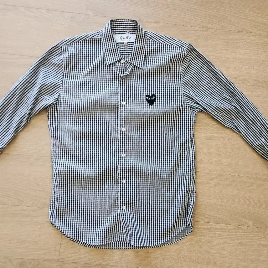 [BUNJANG] Comme des Garçons Play Check Shirt L / 꼼데가르송 플레이 셔츠 L 체크 패턴 남녀공용