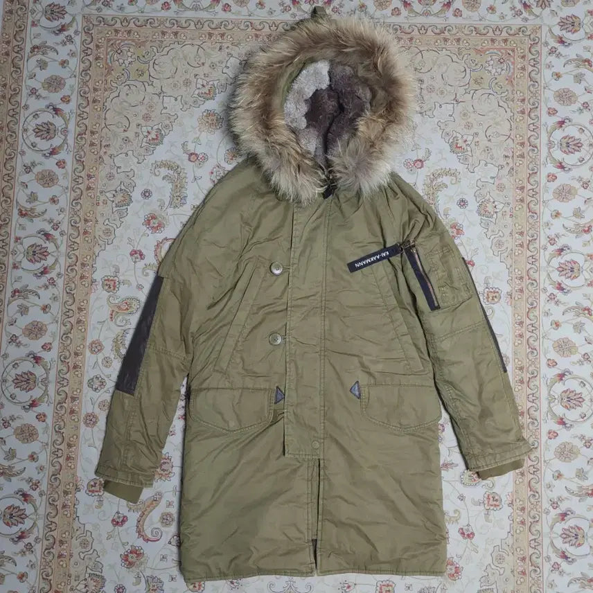 [BUNJANG] Kaikmann Women's Fur-Lined Hooded Parka Size S / 카이아크만 여성 안감퍼 후드 야상 s