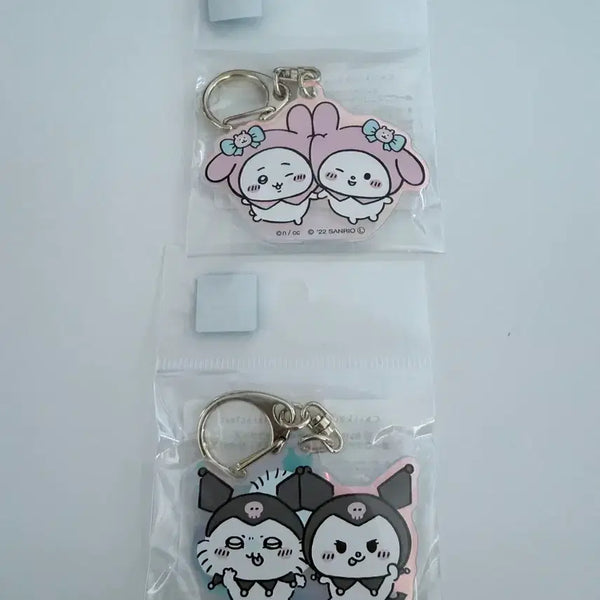 [BUNJANG] Chikawa x Sanrio Collaboration Keyring Set / 먼작귀 산리오 치이카와 콜라보 키링 세트판매