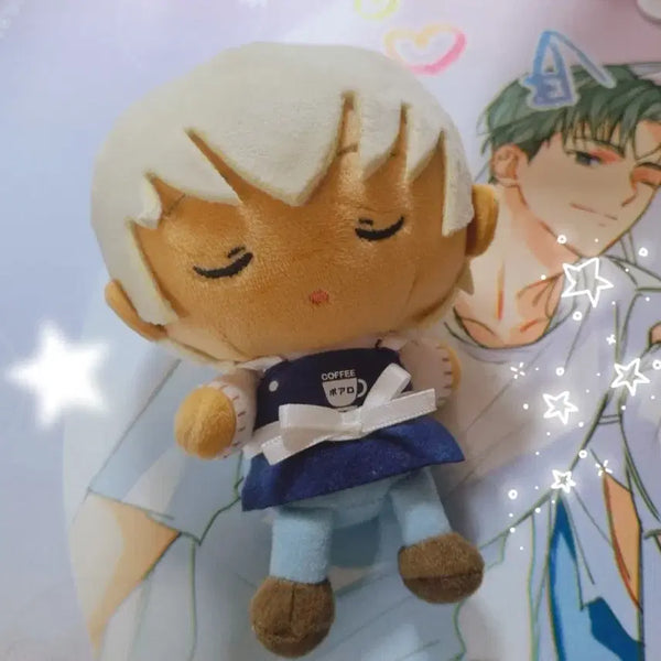 [BUNJANG] Detective Conan Furuya Rei Osuwari Plush + Sticker / Keychain / [택포/급전]명탐정코난 후루야 레이 오스와리 인형 누이+스티커/키링 덤