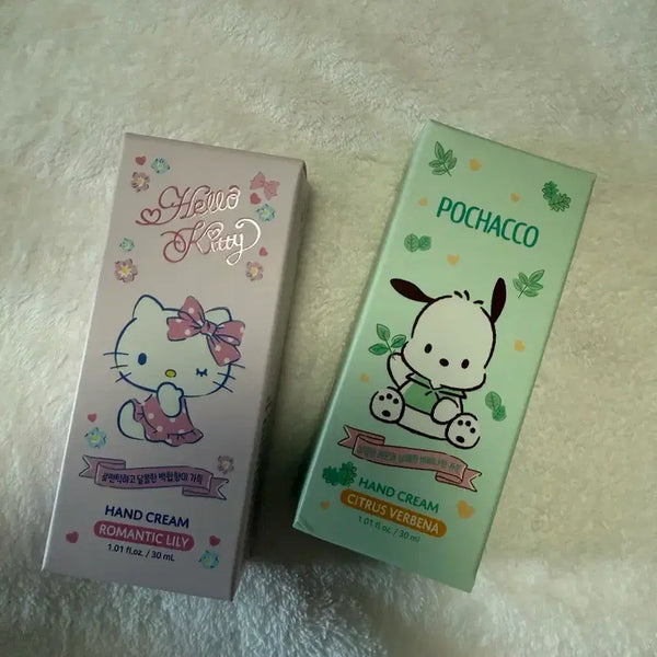 [BUNJANG] Sanrio Hello Kitty & Pochacco Hand Cream 30ml / 헬로키티/포차코 핸드크림 30ml