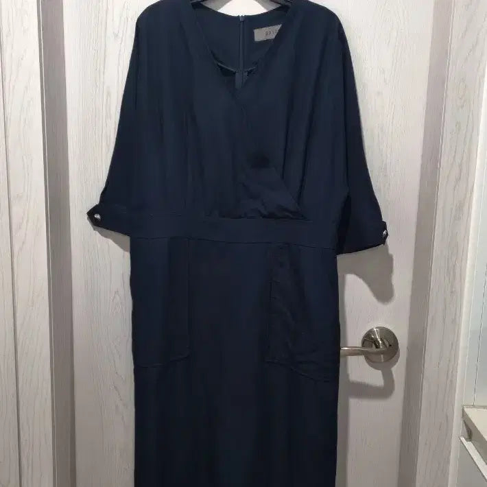 [BUNJANG] GAVIN Wrap Dress Navy M / GAVIN 랩 원피스