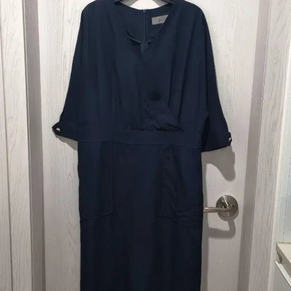 [BUNJANG] GAVIN Wrap Dress Navy M / GAVIN 랩 원피스