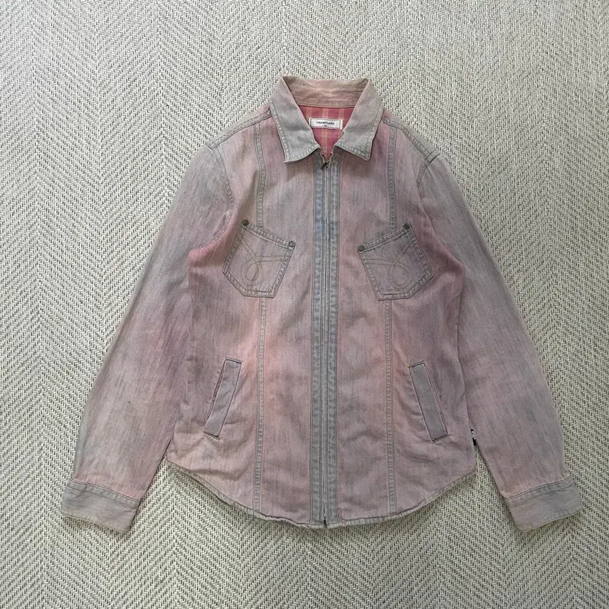 [BUNJANG] Heartland Vintage Washed Denim Zip-Up Jacket / 빈티지 Heartland 워시드 데님 집업 자켓